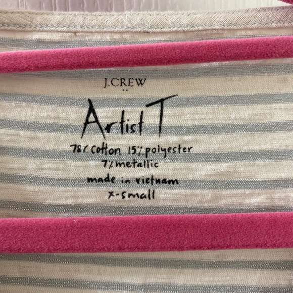 Sparkly striped J Crew long sleeve - Picture 2 of 3